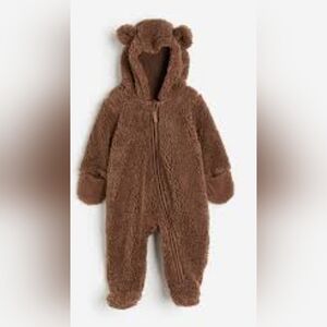 Cozy Brown Bear Kids One Piece